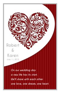Wedding Program Cover Template 6C - Version 4